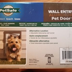 PetSafe New Wall Entry Aluminum Pet Dog Cat Door -